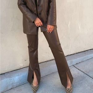 New faux leather Zara pants